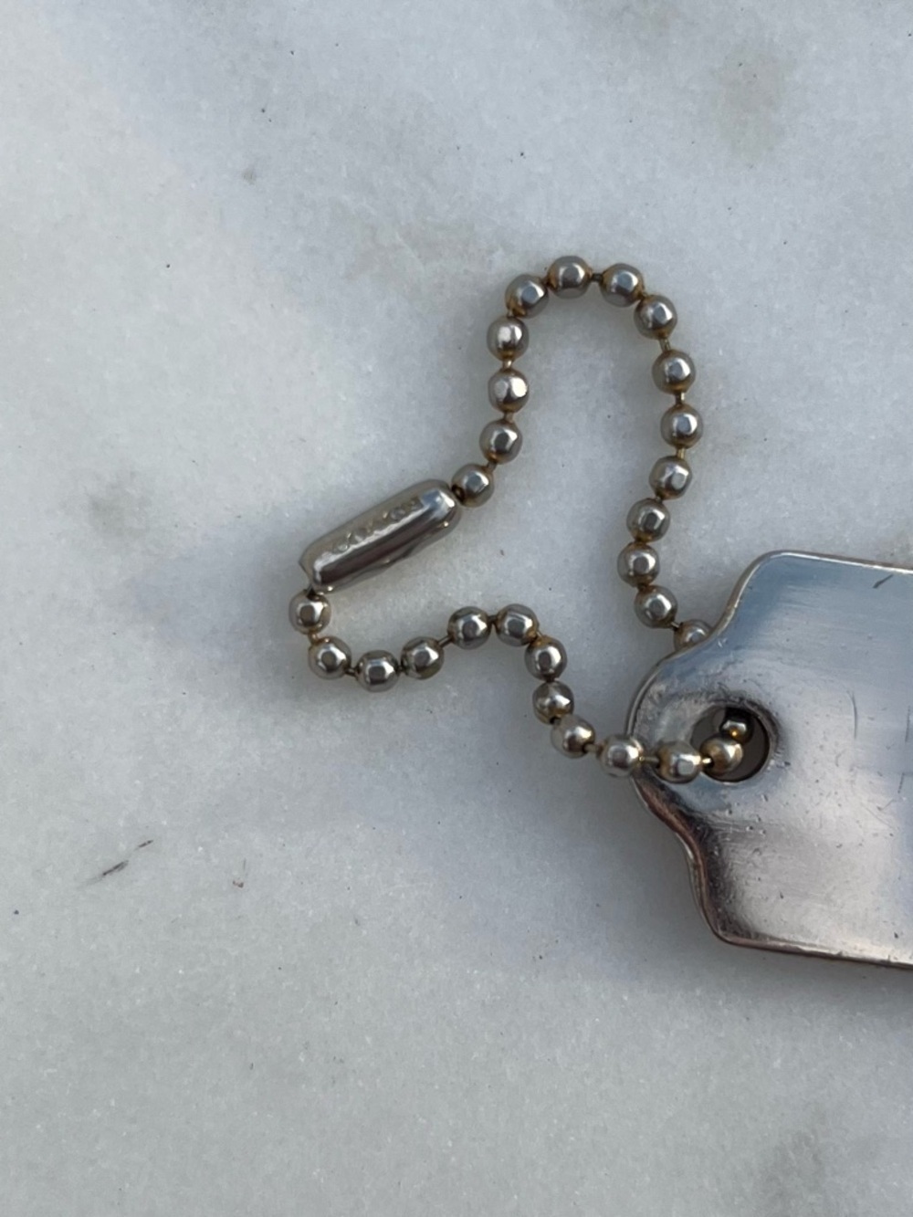 COACH Metal Hang Tag, Silver - Picture 2 of 5